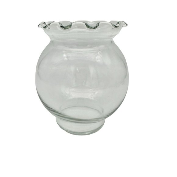 Set of 5 Vases Clear Glass Misc Shapes and Sizes - Picture 6 of 16